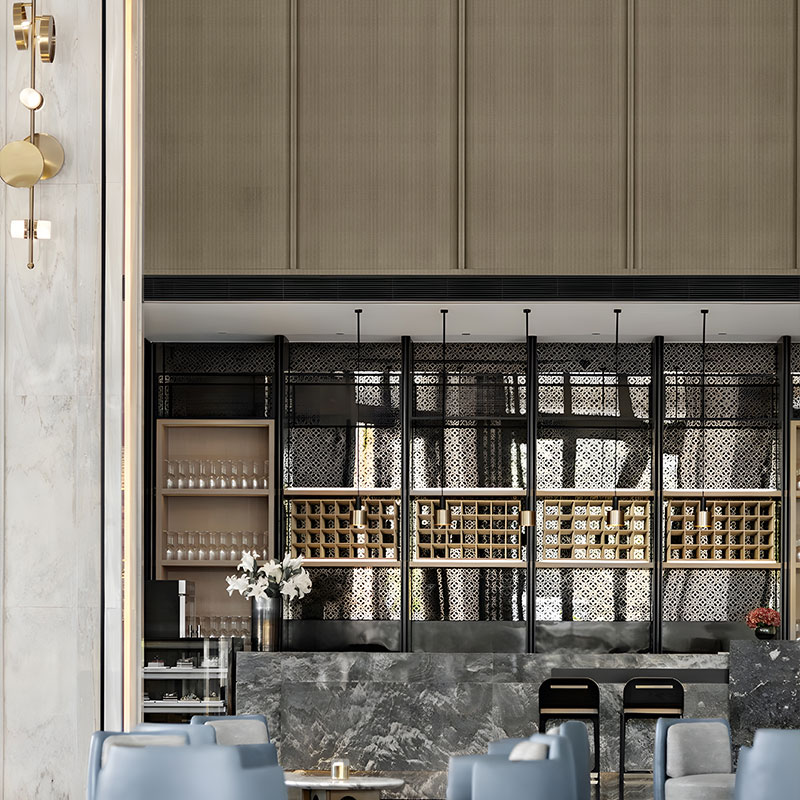 Painel de textura metálica ZQ45 - Luxo leve