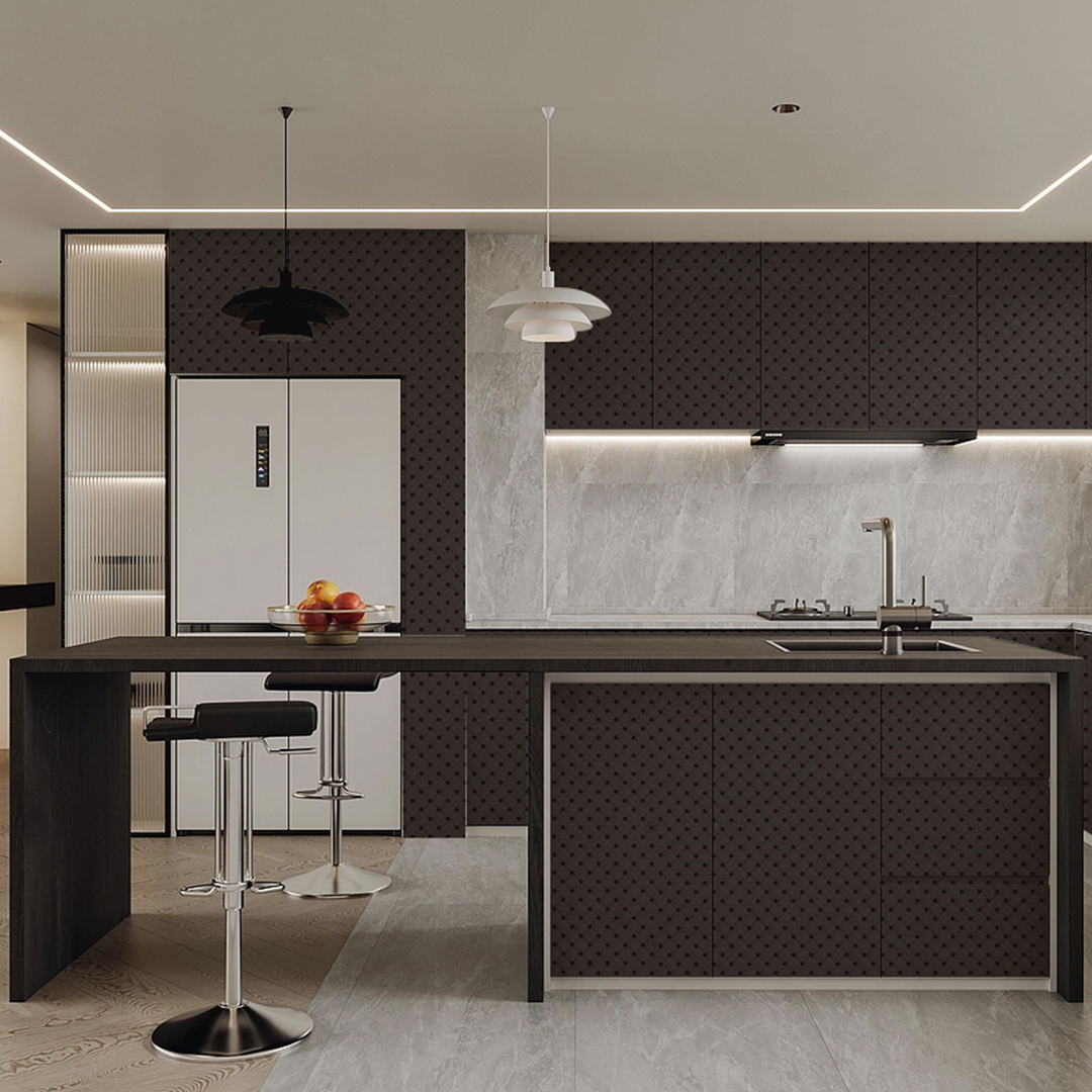 Painel de textura tecida ZS34 - Natural