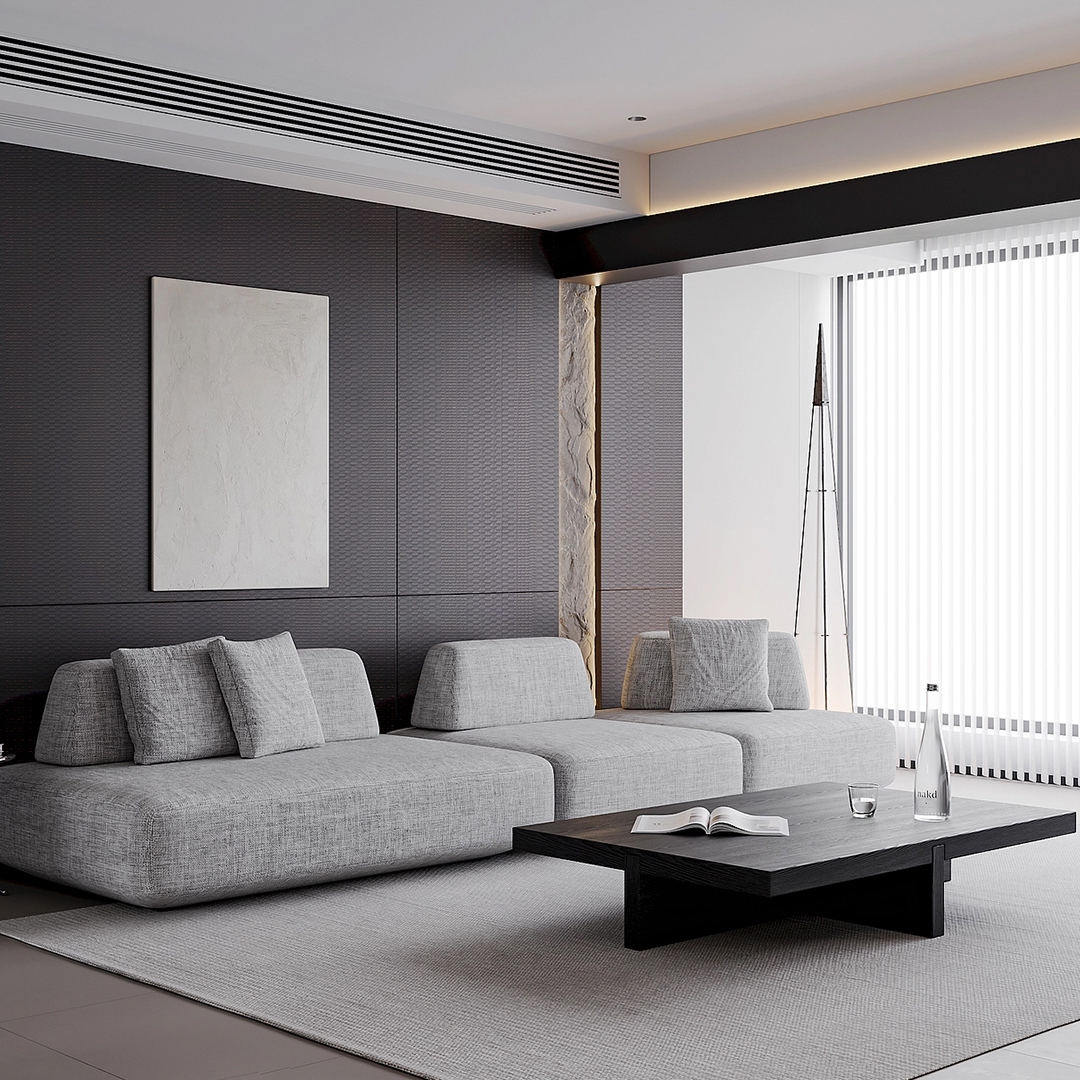 Painel de Textura de Grânulos BZ02 - Modelo 3D